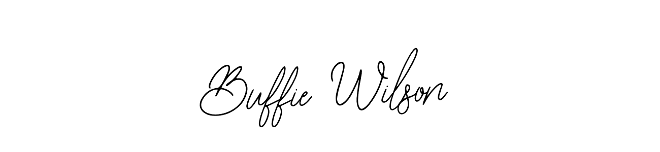 The best way (Bearetta-2O07w) to make a short signature is to pick only two or three words in your name. The name Buffie Wilson include a total of six letters. For converting this name. Buffie Wilson signature style 12 images and pictures png