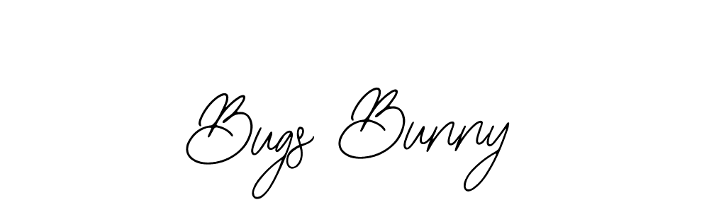 How to make Bugs Bunny name signature. Use Bearetta-2O07w style for creating short signs online. This is the latest handwritten sign. Bugs Bunny signature style 12 images and pictures png