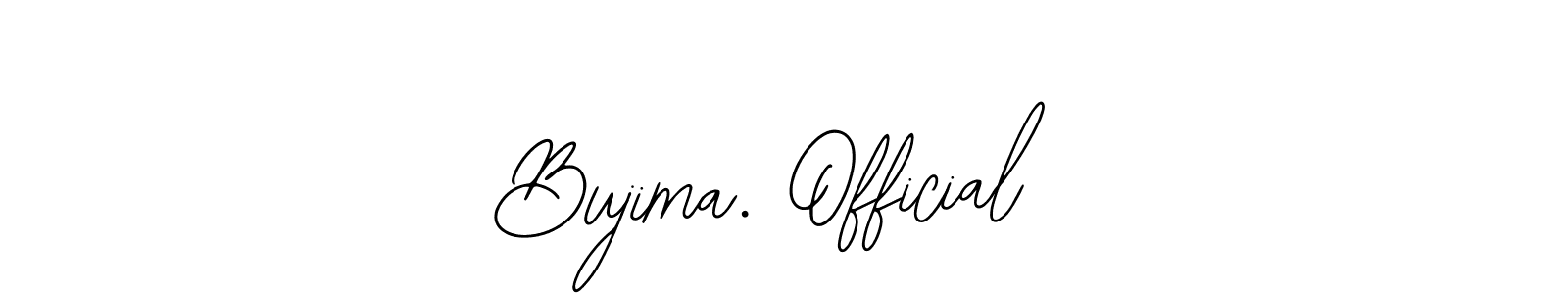 Make a beautiful signature design for name Bujima. Official. With this signature (Bearetta-2O07w) style, you can create a handwritten signature for free. Bujima. Official signature style 12 images and pictures png