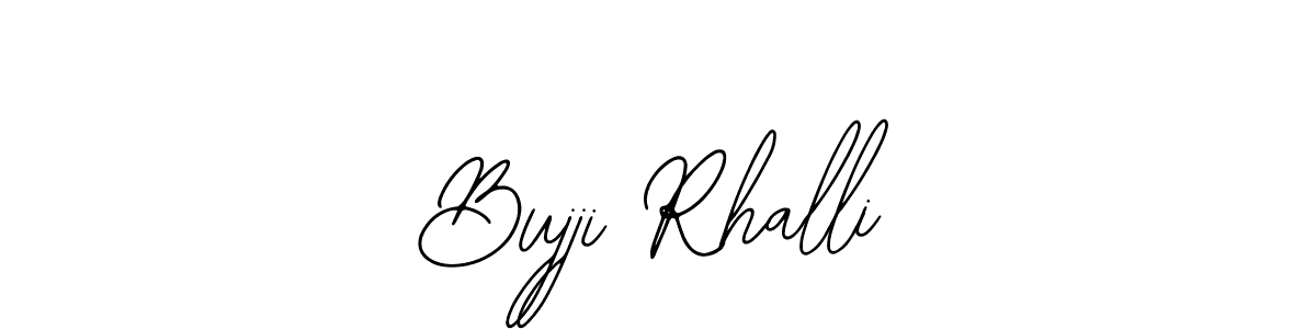 Create a beautiful signature design for name Bujji Rhalli. With this signature (Bearetta-2O07w) fonts, you can make a handwritten signature for free. Bujji Rhalli signature style 12 images and pictures png