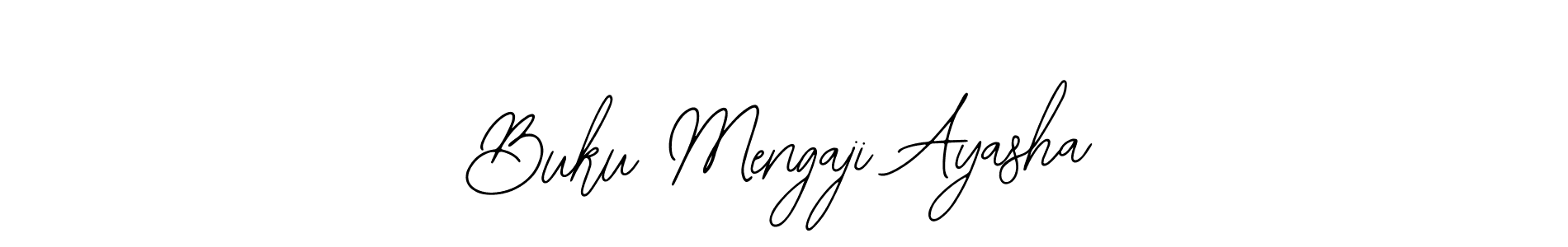 Use a signature maker to create a handwritten signature online. With this signature software, you can design (Bearetta-2O07w) your own signature for name Buku Mengaji Ayasha. Buku Mengaji Ayasha signature style 12 images and pictures png