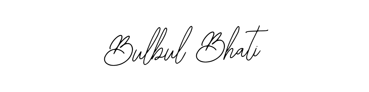 Use a signature maker to create a handwritten signature online. With this signature software, you can design (Bearetta-2O07w) your own signature for name Bulbul Bhati. Bulbul Bhati signature style 12 images and pictures png