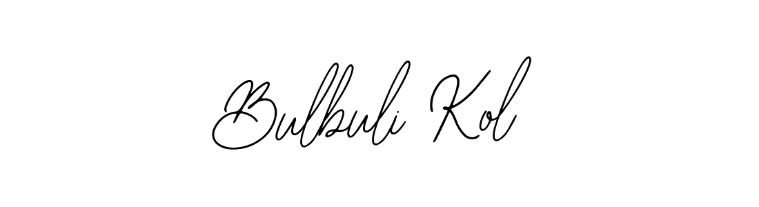 Use a signature maker to create a handwritten signature online. With this signature software, you can design (Bearetta-2O07w) your own signature for name Bulbuli Kol. Bulbuli Kol signature style 12 images and pictures png