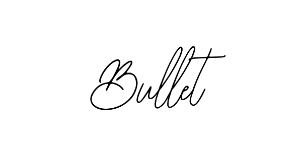 Use a signature maker to create a handwritten signature online. With this signature software, you can design (Bearetta-2O07w) your own signature for name Bullet. Bullet signature style 12 images and pictures png
