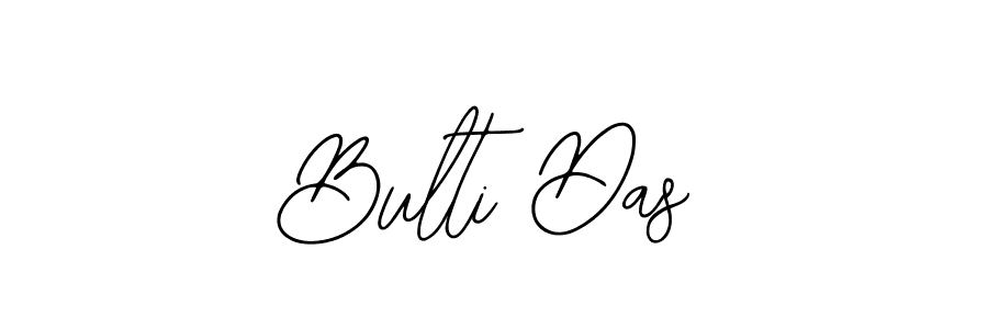 Create a beautiful signature design for name Bulti Das. With this signature (Bearetta-2O07w) fonts, you can make a handwritten signature for free. Bulti Das signature style 12 images and pictures png