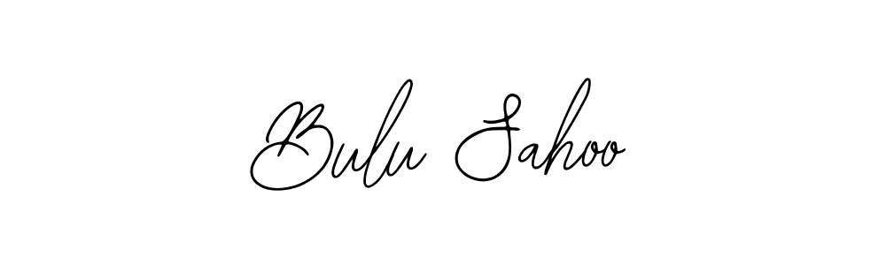 How to make Bulu Sahoo name signature. Use Bearetta-2O07w style for creating short signs online. This is the latest handwritten sign. Bulu Sahoo signature style 12 images and pictures png