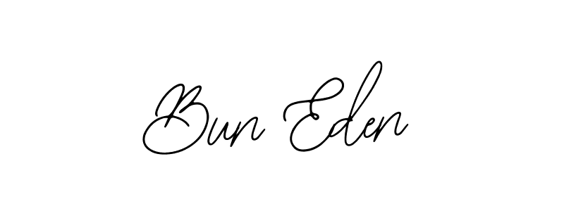 Bearetta-2O07w is a professional signature style that is perfect for those who want to add a touch of class to their signature. It is also a great choice for those who want to make their signature more unique. Get Bun Eden name to fancy signature for free. Bun Eden signature style 12 images and pictures png