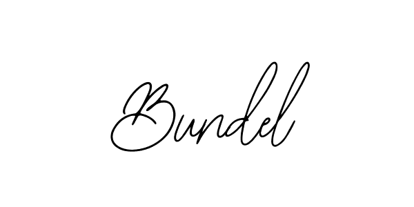 Make a beautiful signature design for name Bundel. With this signature (Bearetta-2O07w) style, you can create a handwritten signature for free. Bundel signature style 12 images and pictures png