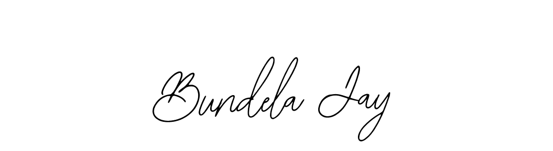 How to make Bundela Jay signature? Bearetta-2O07w is a professional autograph style. Create handwritten signature for Bundela Jay name. Bundela Jay signature style 12 images and pictures png