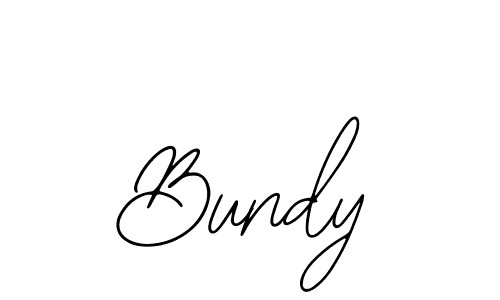 Design your own signature with our free online signature maker. With this signature software, you can create a handwritten (Bearetta-2O07w) signature for name Bundy. Bundy signature style 12 images and pictures png