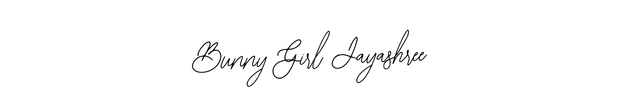 Also You can easily find your signature by using the search form. We will create Bunny Girl Jayashree name handwritten signature images for you free of cost using Bearetta-2O07w sign style. Bunny Girl Jayashree signature style 12 images and pictures png