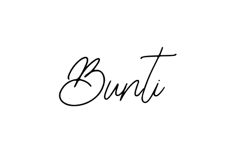 Make a beautiful signature design for name Bunti. With this signature (Bearetta-2O07w) style, you can create a handwritten signature for free. Bunti signature style 12 images and pictures png