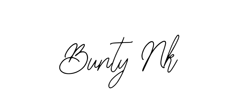 Bunty Nk stylish signature style. Best Handwritten Sign (Bearetta-2O07w) for my name. Handwritten Signature Collection Ideas for my name Bunty Nk. Bunty Nk signature style 12 images and pictures png