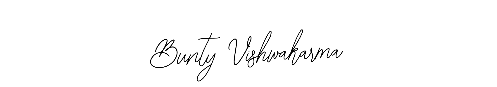 Design your own signature with our free online signature maker. With this signature software, you can create a handwritten (Bearetta-2O07w) signature for name Bunty Vishwakarma. Bunty Vishwakarma signature style 12 images and pictures png