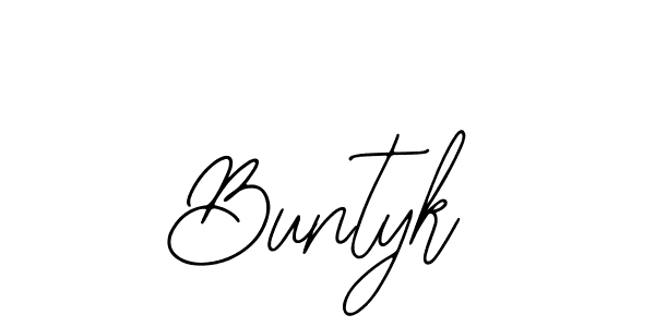 Similarly Bearetta-2O07w is the best handwritten signature design. Signature creator online .You can use it as an online autograph creator for name Buntyk. Buntyk signature style 12 images and pictures png
