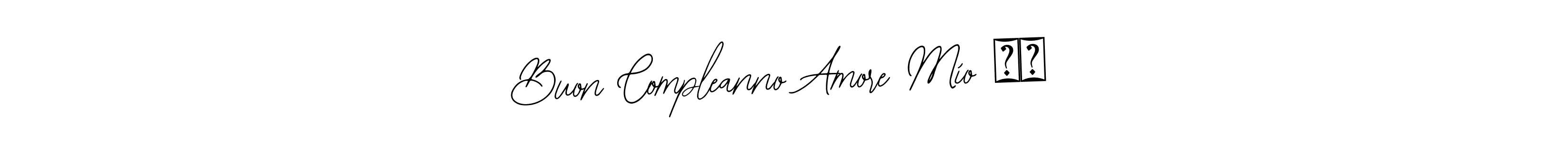 How to Draw Buon Compleanno Amore Mío ❤️ signature style? Bearetta-2O07w is a latest design signature styles for name Buon Compleanno Amore Mío ❤️. Buon Compleanno Amore Mío ❤️ signature style 12 images and pictures png