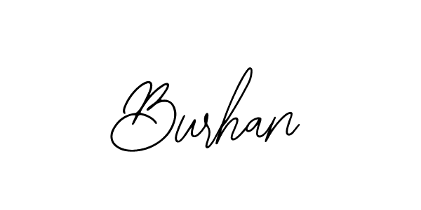 Use a signature maker to create a handwritten signature online. With this signature software, you can design (Bearetta-2O07w) your own signature for name Burhan. Burhan signature style 12 images and pictures png