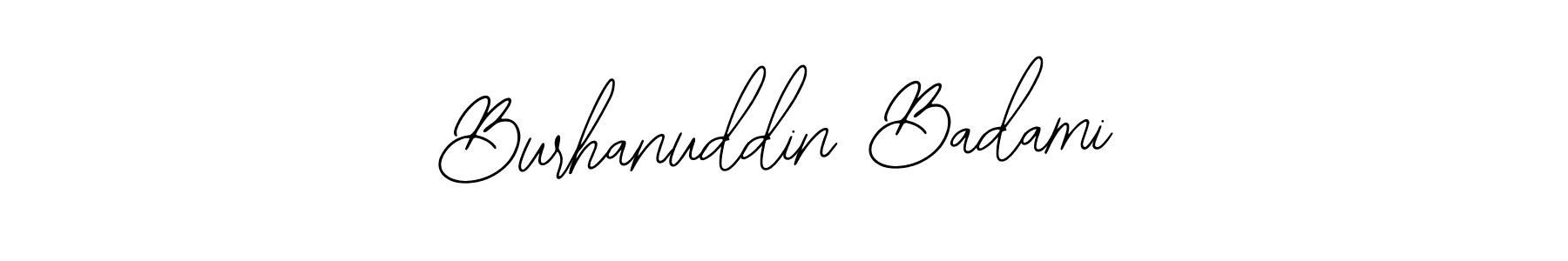 Make a beautiful signature design for name Burhanuddin Badami. With this signature (Bearetta-2O07w) style, you can create a handwritten signature for free. Burhanuddin Badami signature style 12 images and pictures png