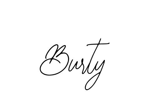 Use a signature maker to create a handwritten signature online. With this signature software, you can design (Bearetta-2O07w) your own signature for name Burty. Burty signature style 12 images and pictures png