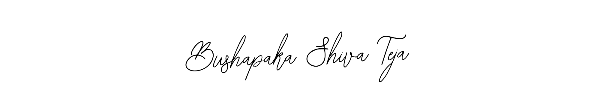 Make a beautiful signature design for name Bushapaka Shiva Teja. With this signature (Bearetta-2O07w) style, you can create a handwritten signature for free. Bushapaka Shiva Teja signature style 12 images and pictures png