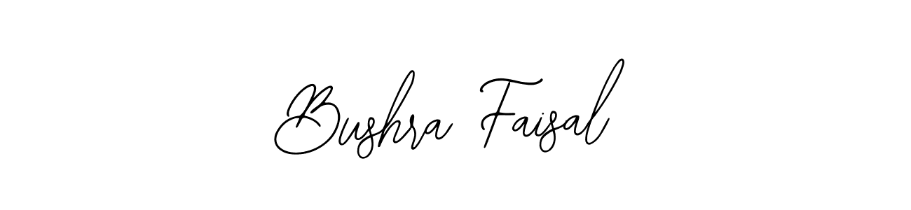 Also You can easily find your signature by using the search form. We will create Bushra Faisal name handwritten signature images for you free of cost using Bearetta-2O07w sign style. Bushra Faisal signature style 12 images and pictures png