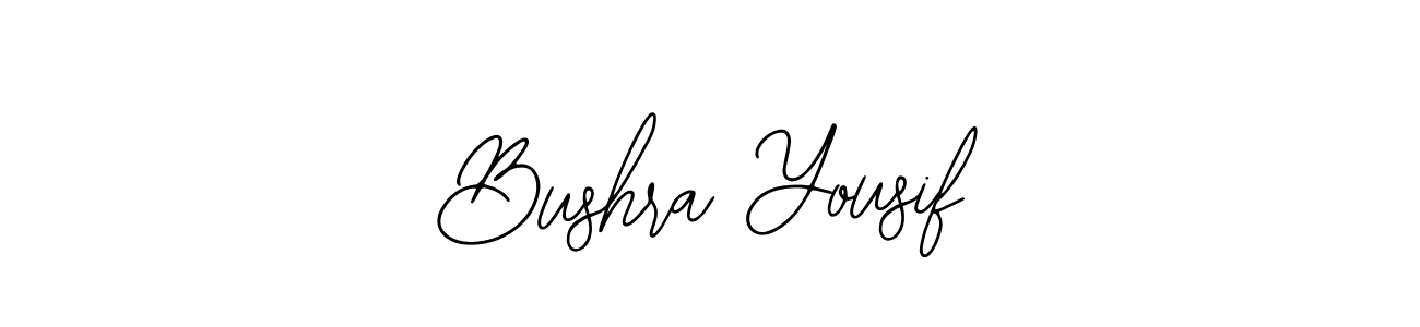 Use a signature maker to create a handwritten signature online. With this signature software, you can design (Bearetta-2O07w) your own signature for name Bushra Yousif. Bushra Yousif signature style 12 images and pictures png