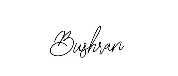 Bearetta-2O07w is a professional signature style that is perfect for those who want to add a touch of class to their signature. It is also a great choice for those who want to make their signature more unique. Get Bushran name to fancy signature for free. Bushran signature style 12 images and pictures png