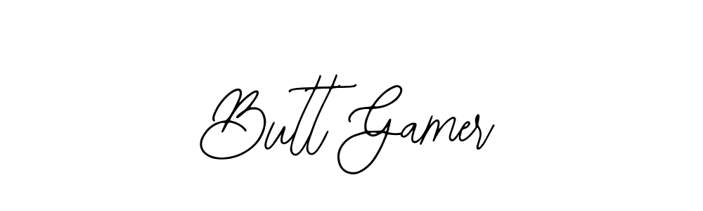 Design your own signature with our free online signature maker. With this signature software, you can create a handwritten (Bearetta-2O07w) signature for name Butt Gamer. Butt Gamer signature style 12 images and pictures png