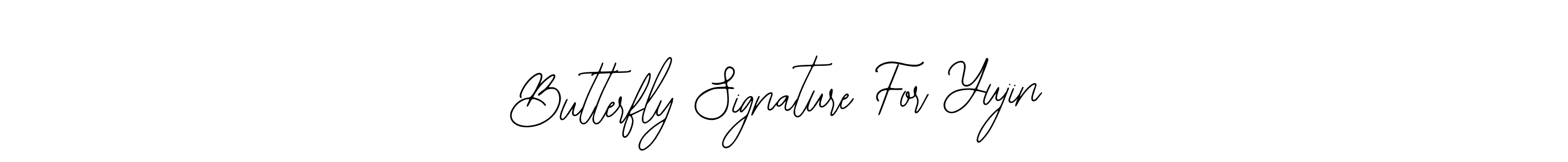 How to make Butterfly Signature For Yujin name signature. Use Bearetta-2O07w style for creating short signs online. This is the latest handwritten sign. Butterfly Signature For Yujin signature style 12 images and pictures png