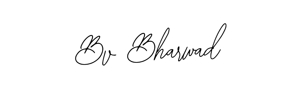 Also You can easily find your signature by using the search form. We will create Bv Bharwad name handwritten signature images for you free of cost using Bearetta-2O07w sign style. Bv Bharwad signature style 12 images and pictures png