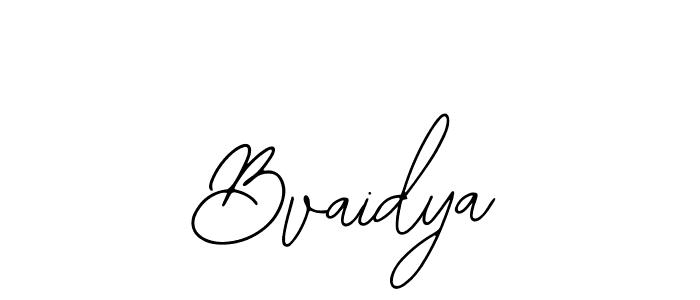 Use a signature maker to create a handwritten signature online. With this signature software, you can design (Bearetta-2O07w) your own signature for name Bvaidya. Bvaidya signature style 12 images and pictures png