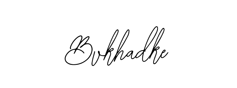 Make a beautiful signature design for name Bvkhadke. Use this online signature maker to create a handwritten signature for free. Bvkhadke signature style 12 images and pictures png