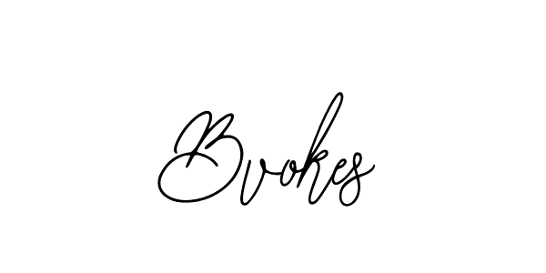 How to make Bvokes name signature. Use Bearetta-2O07w style for creating short signs online. This is the latest handwritten sign. Bvokes signature style 12 images and pictures png
