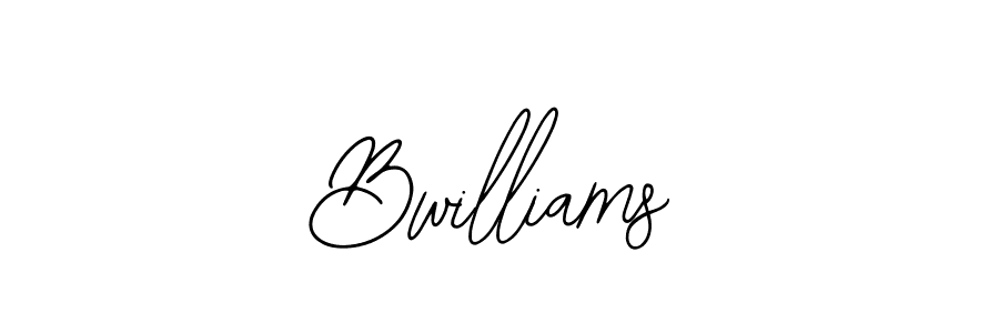 How to make Bwilliams name signature. Use Bearetta-2O07w style for creating short signs online. This is the latest handwritten sign. Bwilliams signature style 12 images and pictures png