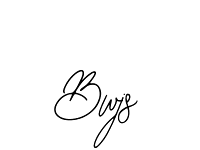 Make a beautiful signature design for name Bwjs. Use this online signature maker to create a handwritten signature for free. Bwjs signature style 12 images and pictures png