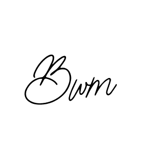 How to make Bwm name signature. Use Bearetta-2O07w style for creating short signs online. This is the latest handwritten sign. Bwm signature style 12 images and pictures png