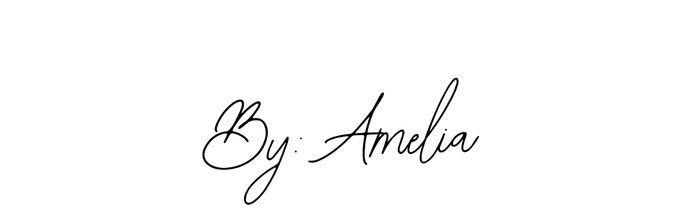 It looks lik you need a new signature style for name By: Amelia. Design unique handwritten (Bearetta-2O07w) signature with our free signature maker in just a few clicks. By: Amelia signature style 12 images and pictures png