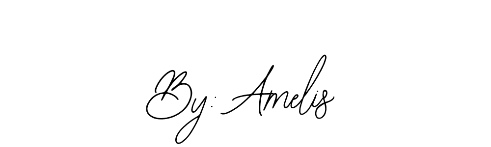 How to make By: Amelis name signature. Use Bearetta-2O07w style for creating short signs online. This is the latest handwritten sign. By: Amelis signature style 12 images and pictures png