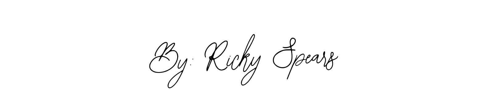 It looks lik you need a new signature style for name By: Ricky Spears. Design unique handwritten (Bearetta-2O07w) signature with our free signature maker in just a few clicks. By: Ricky Spears signature style 12 images and pictures png