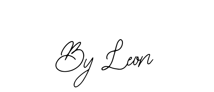 Also You can easily find your signature by using the search form. We will create By Leon name handwritten signature images for you free of cost using Bearetta-2O07w sign style. By Leon signature style 12 images and pictures png
