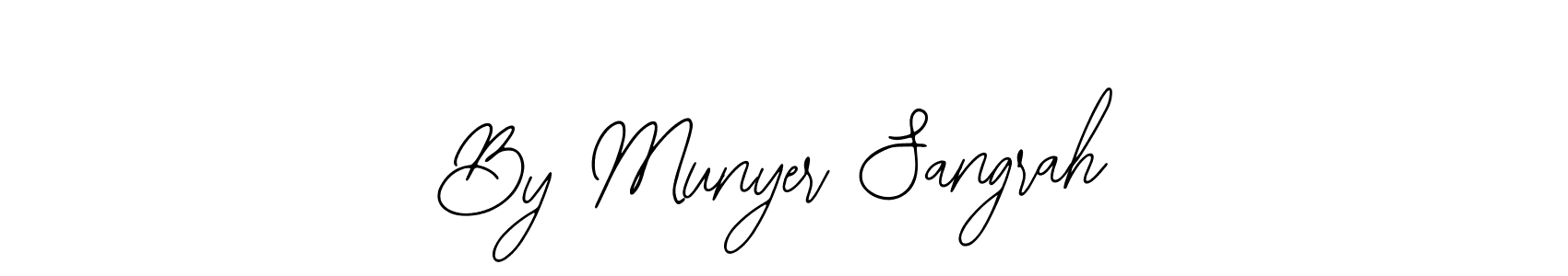 Also You can easily find your signature by using the search form. We will create By Munyer Sangrah name handwritten signature images for you free of cost using Bearetta-2O07w sign style. By Munyer Sangrah signature style 12 images and pictures png
