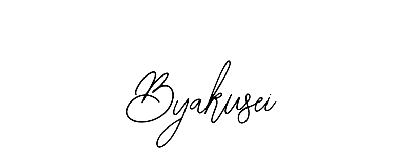 Bearetta-2O07w is a professional signature style that is perfect for those who want to add a touch of class to their signature. It is also a great choice for those who want to make their signature more unique. Get Byakusei name to fancy signature for free. Byakusei signature style 12 images and pictures png