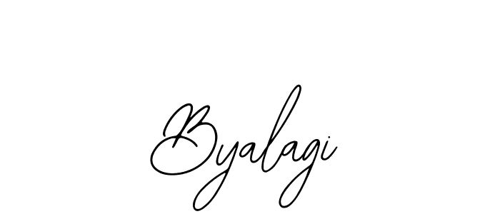 Create a beautiful signature design for name Byalagi. With this signature (Bearetta-2O07w) fonts, you can make a handwritten signature for free. Byalagi signature style 12 images and pictures png