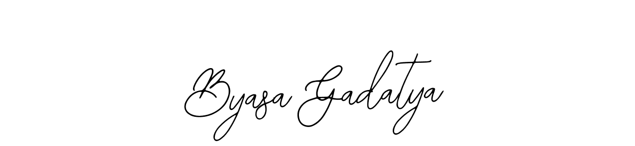 Make a beautiful signature design for name Byasa Gadatya. With this signature (Bearetta-2O07w) style, you can create a handwritten signature for free. Byasa Gadatya signature style 12 images and pictures png