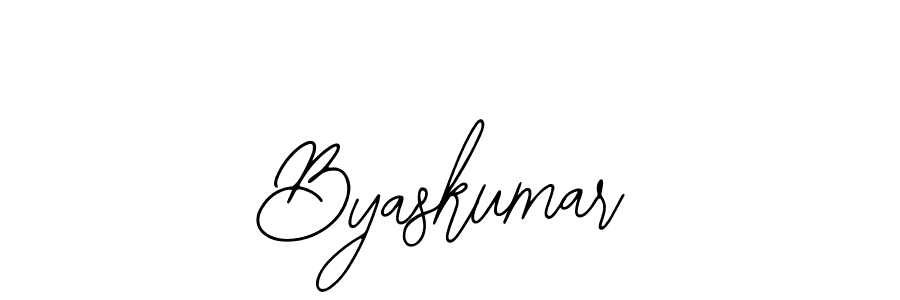 You should practise on your own different ways (Bearetta-2O07w) to write your name (Byaskumar) in signature. don't let someone else do it for you. Byaskumar signature style 12 images and pictures png