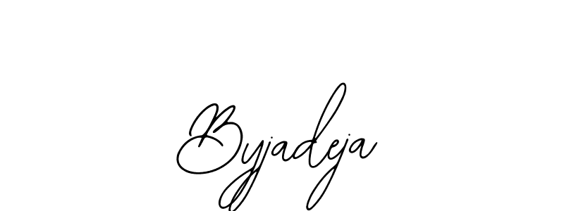 if you are searching for the best signature style for your name Byjadeja. so please give up your signature search. here we have designed multiple signature styles  using Bearetta-2O07w. Byjadeja signature style 12 images and pictures png