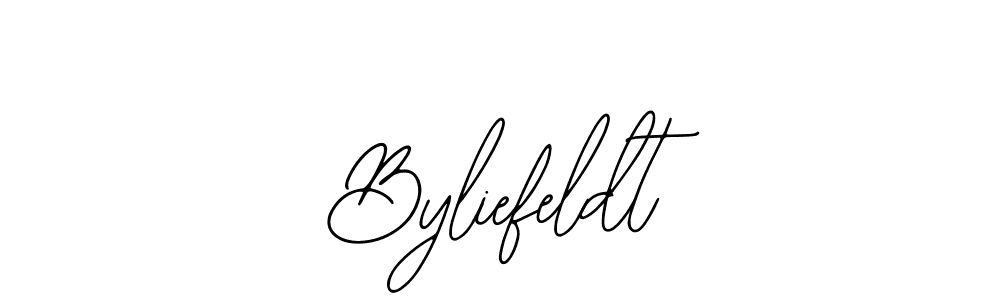 Use a signature maker to create a handwritten signature online. With this signature software, you can design (Bearetta-2O07w) your own signature for name Byliefeldt. Byliefeldt signature style 12 images and pictures png