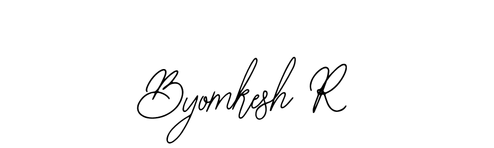 Make a beautiful signature design for name Byomkesh R. With this signature (Bearetta-2O07w) style, you can create a handwritten signature for free. Byomkesh R signature style 12 images and pictures png