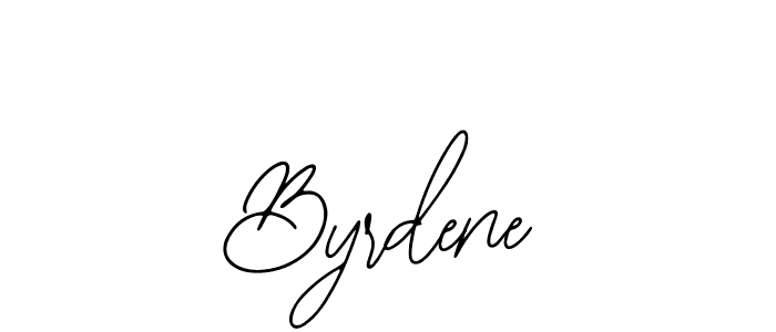 Make a beautiful signature design for name Byrdene. With this signature (Bearetta-2O07w) style, you can create a handwritten signature for free. Byrdene signature style 12 images and pictures png