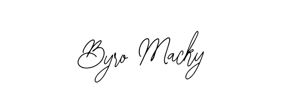 Make a beautiful signature design for name Byro Macky. Use this online signature maker to create a handwritten signature for free. Byro Macky signature style 12 images and pictures png